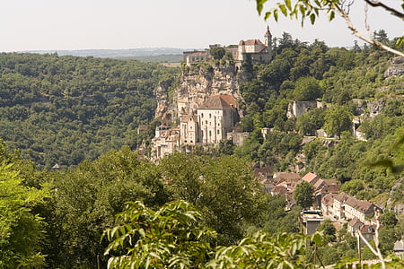 middle ages, forest, city, village, france, mountains, nature