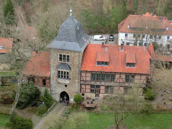 Шаумбург, Weser нагорья, пейзаж, средние века, Замок, Исторически, Крепость
