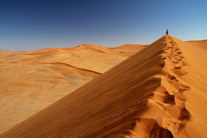 Dune, Namibia, Sossusvlei, Big mama, piasek, Natura, krajobraz