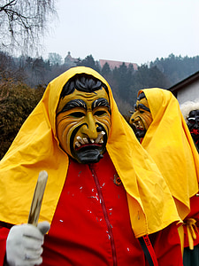 karneval, kostum, Maska, plošča, obraz, obleka