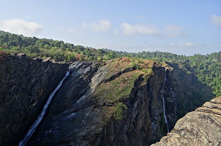 jog falls, západní ghats, vodopád, útes, Karnátaka, Indie