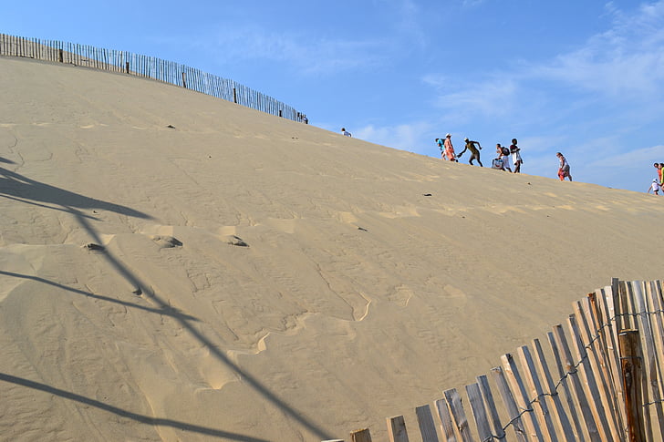 Dune, Pilat dune, Pyla dune, Sand, Aquitaine, Frankrike, sydväst
