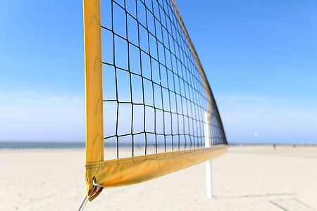 volley-ball, plage, Beach-volley, net volley, terrain de jeu