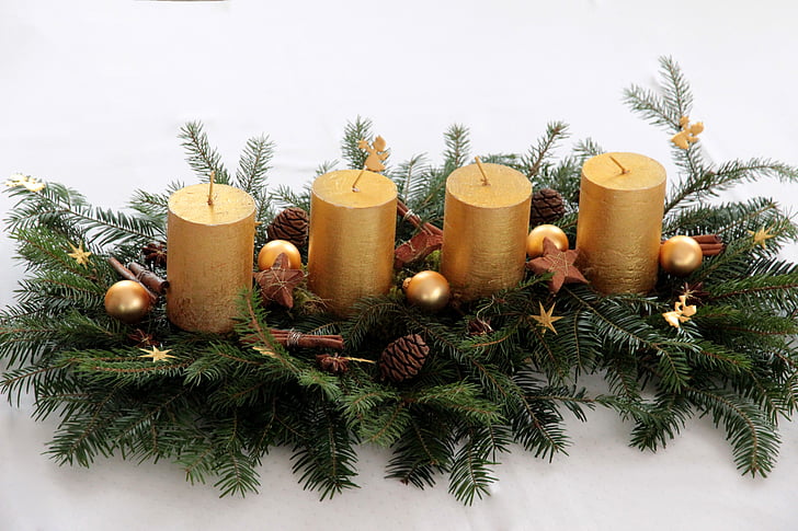 sveča, Adventni venec, prihodom dogovor, pojav, božič, božični čas, dogovor