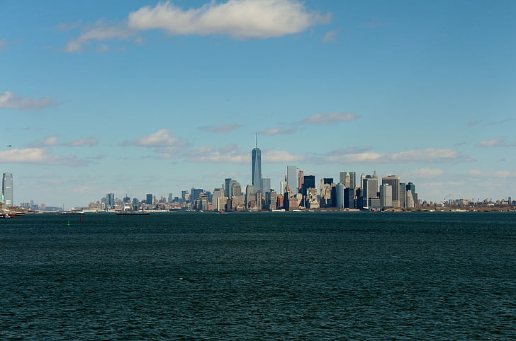 New york, manzarası, Bina, Şehir, Manhattan, mimari, Büyükşehir
