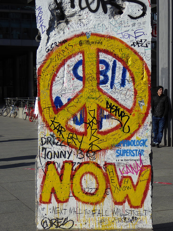 Berlín, Graffiti, caída del muro, lugar de Potsdam, urbana, arte de la calle