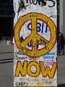 Berlin, graffiti, upadku muru, miejsce w Poczdamie, Urban, sztuka ulicy