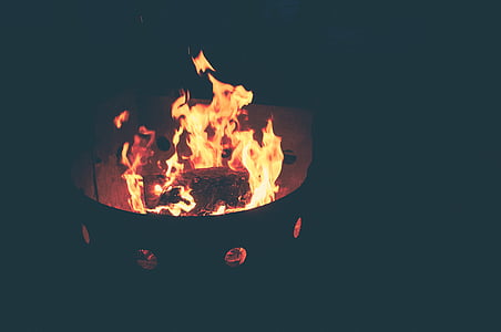 burning, campfire, fire, fire pit, fireplace, flames, fire - Natural Phenomenon