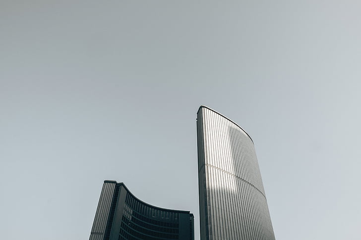 budovy, město, městský, Architektura, mrakodrapy, obloha, mrakodrap