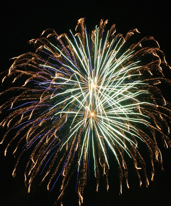 fireworks, explode, night, celebration, explosion, bright, lights