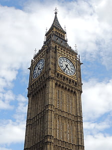 Big ben, Londres, reloj, cielo, arquitectura, altura, edificio