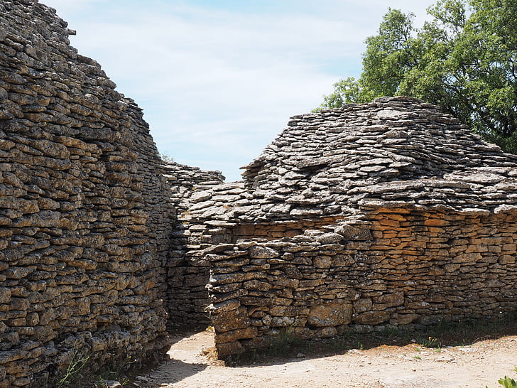 Village des bories, Museu de l'aire lliure, preservació històrica, Museu, Cases de pedra, poble, murs de pedra