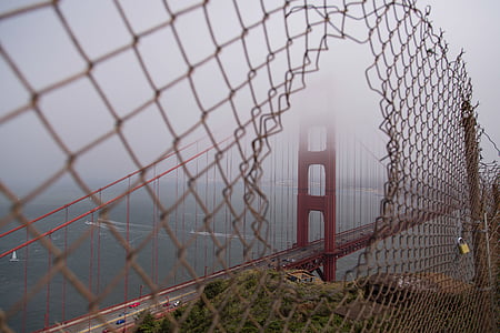 strukturální, Fotografie, zlatý, Brána, Most, San, Francisco