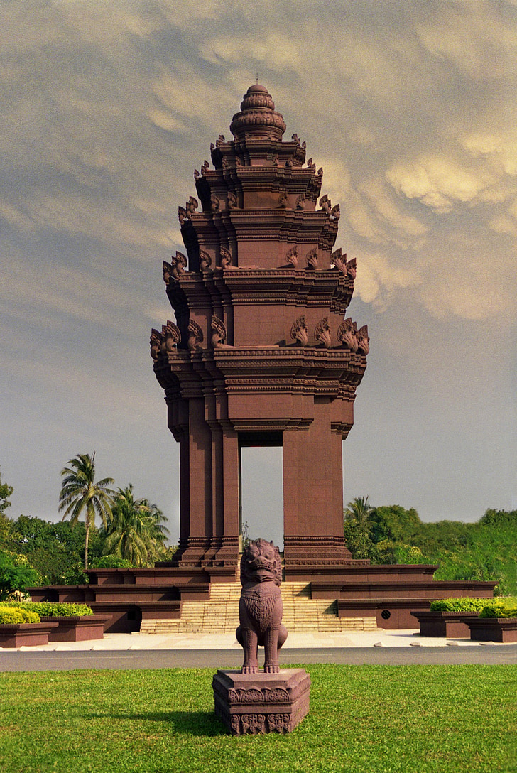 Památník, Kambodža, Asie, khmerské, orientační bod, Architektura, slavný