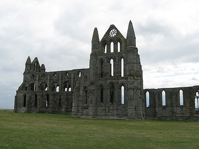 Whitby abbey, kloster, ruin, arv