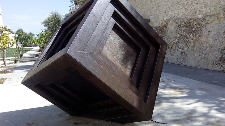 cube, art, modern art, malta, modern