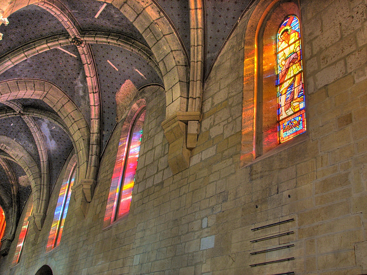 Gereja, interior, Windows, batu, iman, agama, Swiss