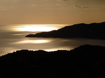 more, rezervirano, Otok, raspoloženje, zalazak sunca, Sigurnosno svjetlo, romantična