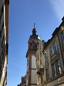 Heidelberg, vieille ville, Église, architecture, l’Europe, scène urbaine, ville