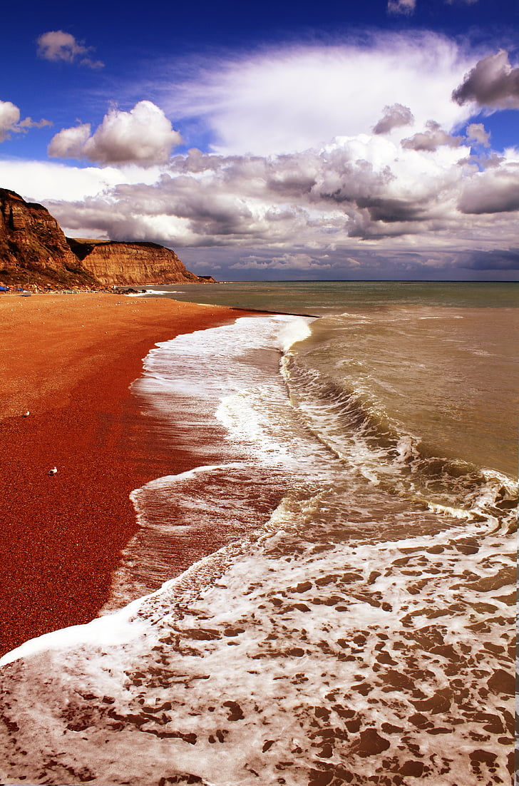 Hastings, Beach, obala, Anglija, ob morju, Sussex, morje