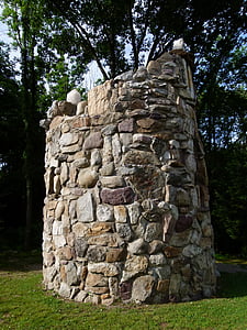 石头, 结构, 表面, 岩石, 圆形, 建筑, 塔