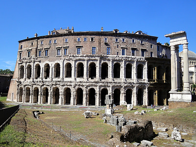 Roma, Coliseu, Monumento, velho, edifício, romanos, antiguidade