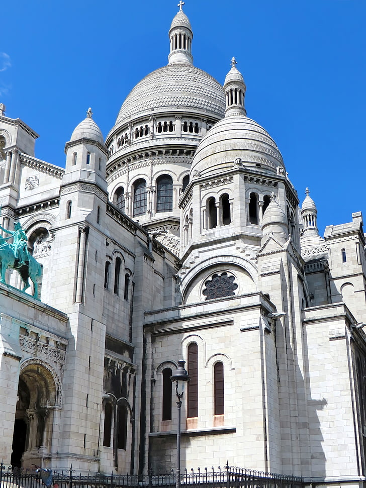 paris, sacred heart, dome, basilica, montmartre, monument, sacred