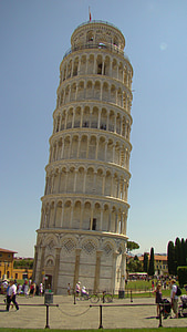 Italien, Pisa, arkitektur, tornet, landmärke, byggnad, Italienska