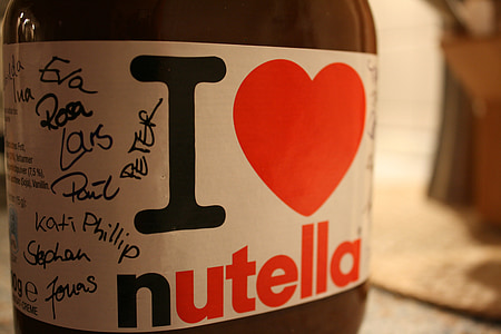 Nutella, chocolate, pequeno-almoço, comida, Nibble, doce, delicioso