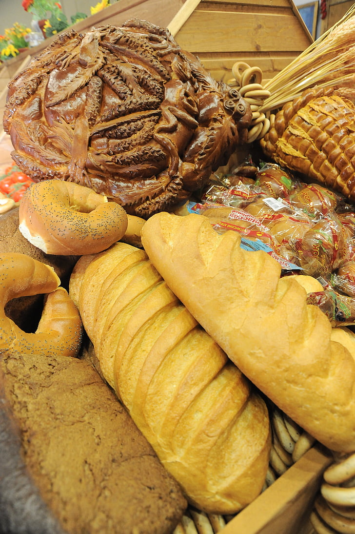 duona, maisto, bandelės, gėrybės, kviečių, grūdų