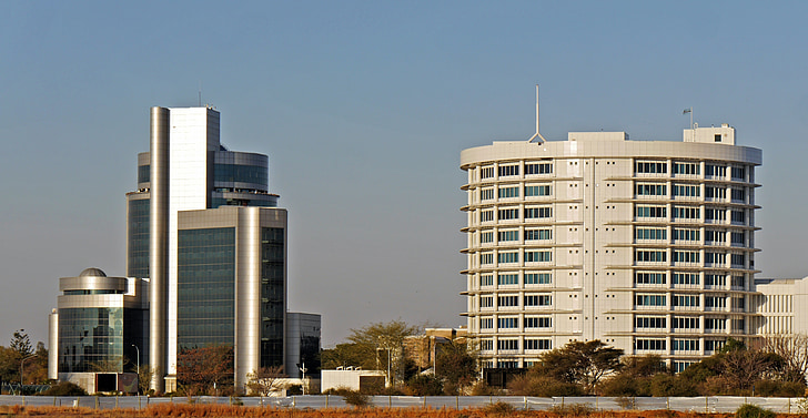 Botswana, Gaborone, arsitektur, pengembangan