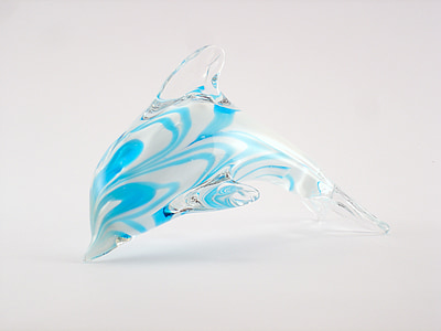 delfin, produs, cristal, garnitura, Mar, Ornament, decor
