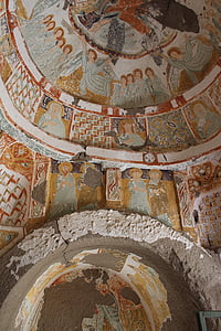 Cappadocia, kyrkan, tak-ritningar, Jesus