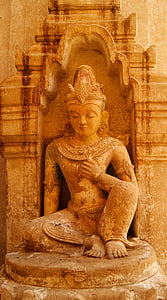 ο Βούδας, άγαλμα, ο Βουδισμός, Ναός, Bagan:, θρησκεία, Ασία