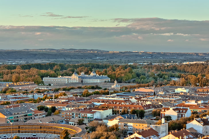 aranjuez, Madrid, Spānija, ainava, UNESCO, karaļa pils, pils