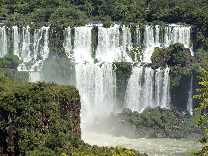 cataratte, Foz iguaçu, Cascate d'acqua, Foz, Iguaçu, iguaçu bocca