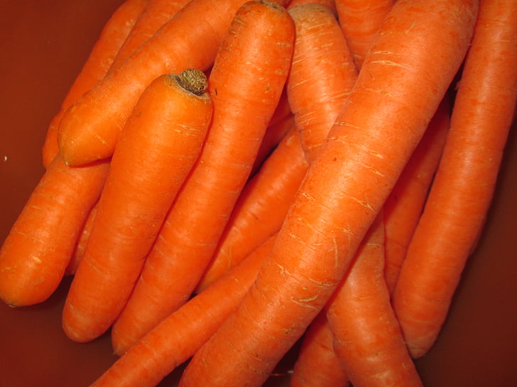 wortelen, groenten, voedsel, rode wortelen, Vegetarisch, vitaminen, goede ogen