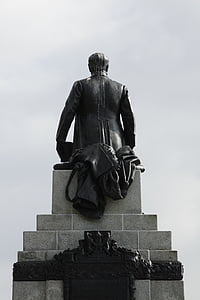 statula, Dunfermline, Škotija, paminklas, Memorial, istorinis