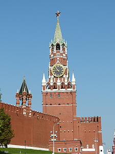 붉은 광장, 러시아, 모스크바, 자본, 역사적으로, 아키텍처, 크렘린