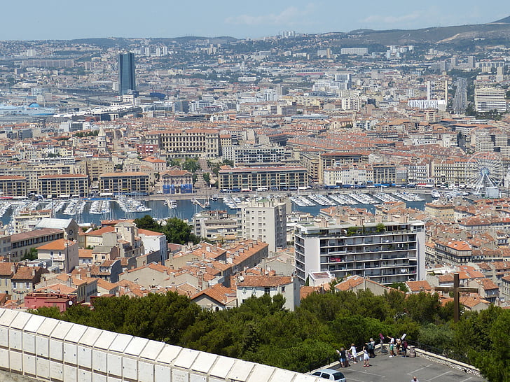 Marseille, Francija, jugu Francije, sredozemski, promenadi, Outlook, pogled