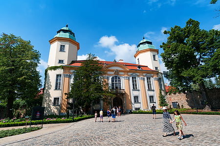 Książ, Castle, prinssi kivi, Puola, Sun, kesällä, Silesia