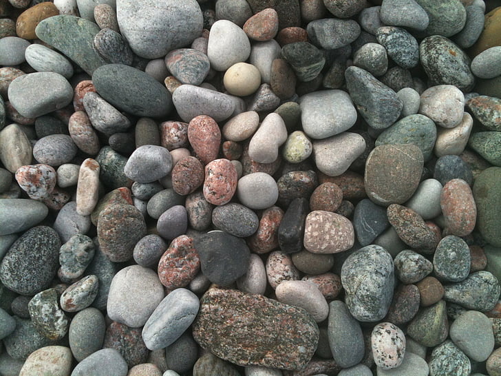 seixos, praia, pedras, natureza, Escócia, textura, pedras