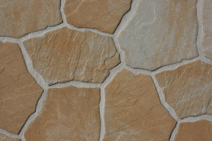 Steinplatte, marró, sorra pedra, pedra, material de construcció, textura, gra