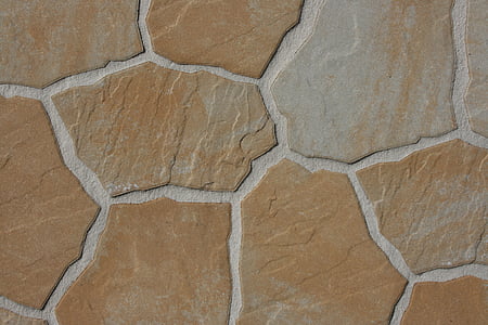 Steinplatte, brun, sand sten, sten, byggemateriale, tekstur, korn