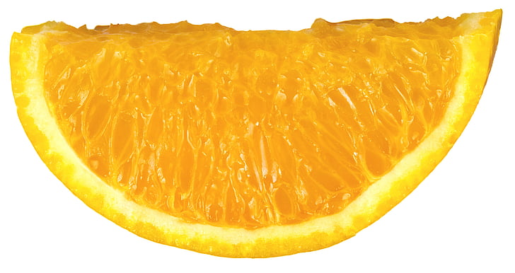 ovocie, Orange, plátok pomaranča, jedlo, biele pozadie, sladký, Vitamín