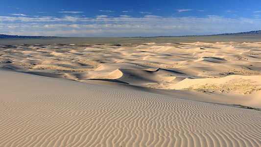 Mongolija, dykuma, struktūra, dykumos kraštovaizdis, smėlio kopa, smėlio, Gamta