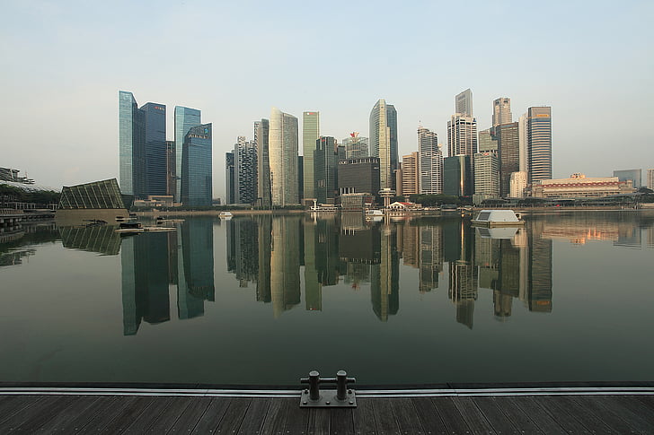 architecture, bay, buildings, city, cityscape, downtown, pier