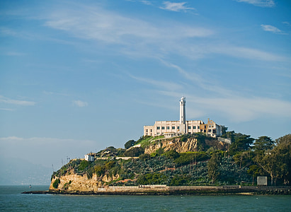 Alcatraz, San francisco, Californië, gevangenis, gevangenis, Francisco, San
