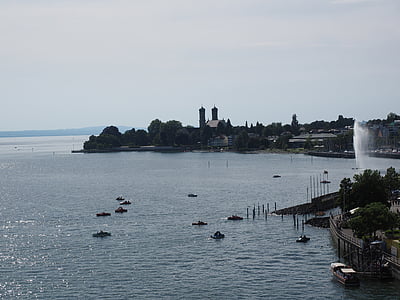 Friedrichshafen, Bodeni-tó, város, sétány