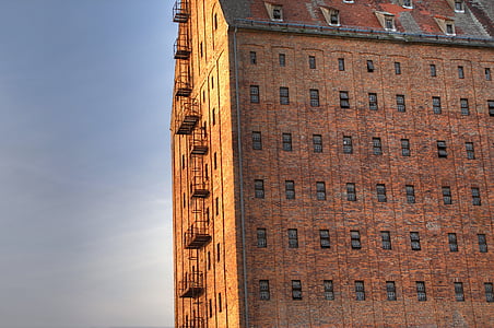 spomin, silos, silos za žita, stavbe, arhitektura, industrija, Magdeburg